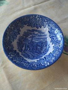 Antiques: Bonito cuenco de porcelana ironstone england.